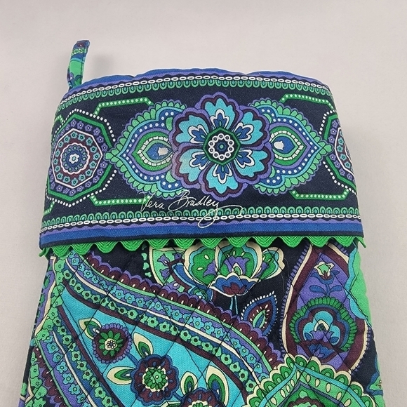 Vera Bradley quilted blue rhapsody stocking - Picture 3 of 6